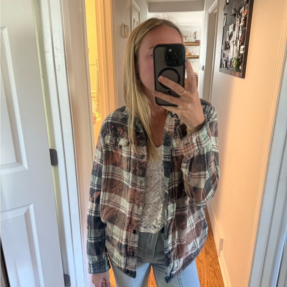 Vintage Plaid Flannel Top